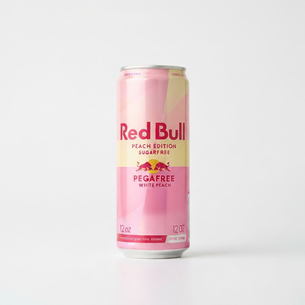 Red Bull Peach Edition Sugarfree (White Peach) 12oz